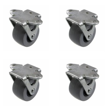 Kółko Rolka jezdna stała fi30mm gumowa - 4szt