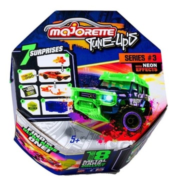 Majorette Tune-Up's seria 3 neon effects neonowe samochód 7 niespodzianek
