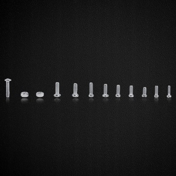 НАБОР ВИНТОВ И ГАЙОК, 600 ШТ. M1/1,2/1,4/1,6