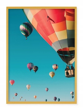 RAMKA Na Zdjęcie ALUMINIOWA 50x75cm ZŁOTA RAMA Na Zdjęcia 75x50 Plexi