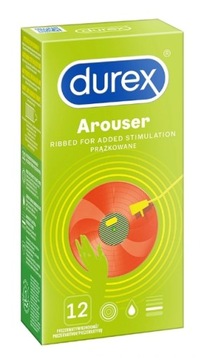 PREZERWATYWY DUREX AROUSER PRĄŻKOWANE 12 SZTUK