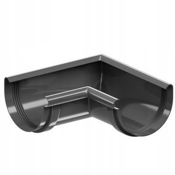 NAROŻNIK WEWNĘTRZNY KROP PCV fi 125 ral 7016 GRAFIT