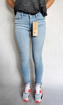 rurki LEVI`S 711 Skinny W25 L32 XS 34 Levis jasne