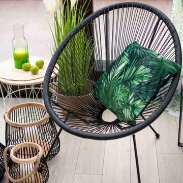 Комплект из 2x кресел ACAPULCO черный 72x79x85 см