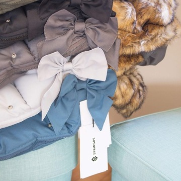 ТЕПЛЫЙ СПАЛЬНИК ДЛЯ КОЛЯСКИ, ГОНДОЛЬНЫХ САНОК С МЕХОМ СПАЛЬНЫЙ МЕШОК ПРЕМИУМ 4В1 90 см