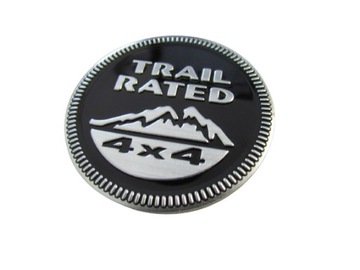 JEEP TRAIL RATED 4X4 EMBLEMAT ZNACZEK ALUMINIUM