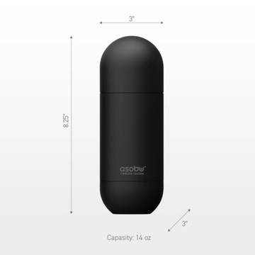 Термобутылка ORB YELLOW, 420 мл ASOBU