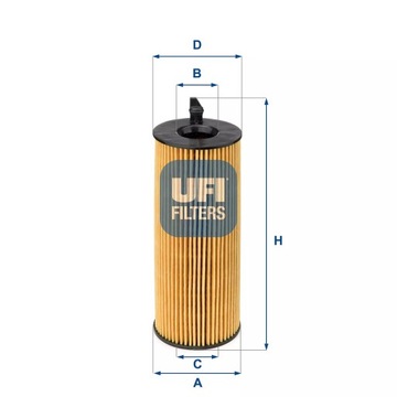 12/729B FILTR OLEJE UFI 25.084.00