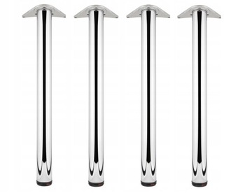 NOGA MEBLOWA DO STOŁU BLATU 820mm fi60 CHR 4szt