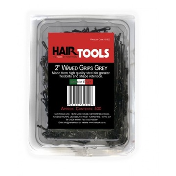Hair Tools Wsuwki Do Włosów 5cm Srebrne 500 sztuk