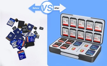 Держатель для 40 карт памяти SD и 40 карт Micro SD