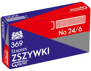 Zszywki Grand 24/6 do zszywacza 1000 szt. srebrne