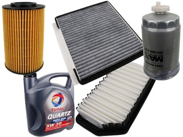 Komplet filtrów KIA CEED JD diesel olej