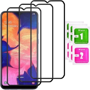 3x SZKŁO NA CAŁY EKRAN DO SAMSUNG A10 / A10s PEŁNE HARTOWANE SZKIEŁKO 5D