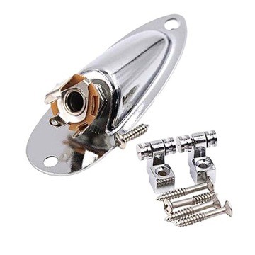 Roller String Tree Loaded Jack Socket Plate Argent