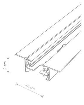 РЕЛЬСЫ - ВСТРАИВАЕМЫЕ НАПРАВЛЯЮЩИЕ ПРОФИЛИ 2 МЕТРА