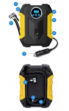 АВТОМОБИЛЬНЫЙ КОМПРЕССОР ДЛЯ КОЛЕС 12 В СВЕТОДИОДНЫЙ ЖК-дисплей ДЛЯ LIGER LIGHT