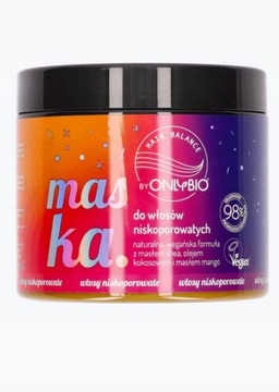 ONLYBio HAIR MASKA DO WŁOSÓW NISKOPOROWATYCH 400ml