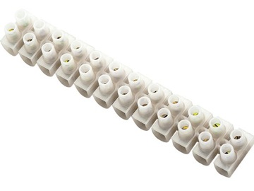 Kostka elektryczna 12 pól r 40mm2 biała 1 Sztuka