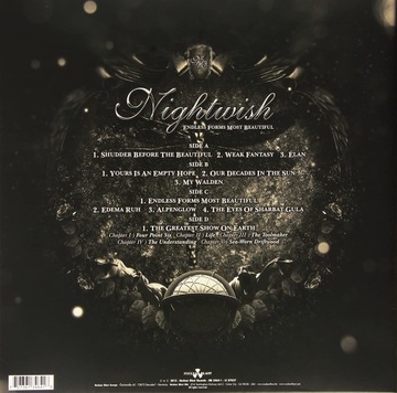 NIGHTWISH - ENDLESS FORMS MOST BEAUTIFUL, 2LP ВИНИЛОВАЯ ОГРАНИЧЕННАЯ ВЕРСИЯ