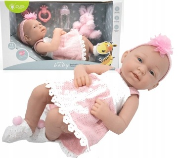 Lalka Bobas baby jak żywa butelka smoczek