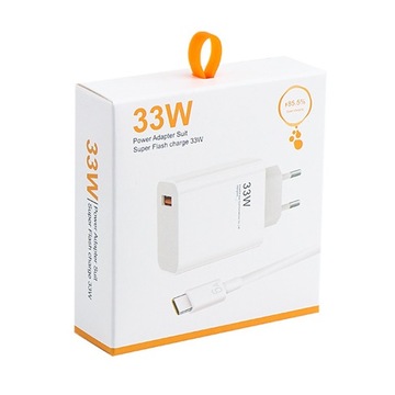 SZYBKA ŁADOWARKA DO XIAOMI REDMI NOTE 33W 3A + KABEL USB TYP C 6A