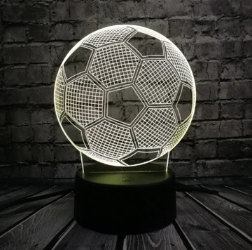 ФУТБОЛЬНЫЙ 3D СВЕТОДИОДНЫЙ НОЧНИК + ПУЛЬТ ДИСТАНЦИОННОГО УПРАВЛЕНИЯ В ПОДАРОК