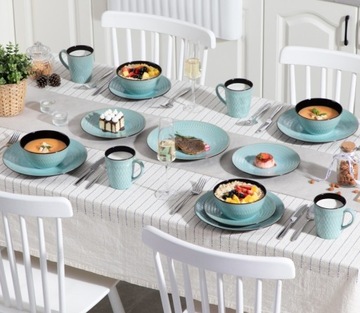 Посуда в стиле рустик Vancasso PLUVO 48 шт./12 персон.