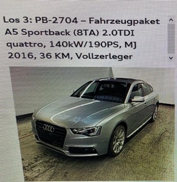 БАГАЖНИК БОКОВИНА ЛЕВАЯ AUDI A5 SPORTBACK 8T8863879P