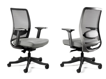 Fotel Obrotowy ANGGUN M Szary Unique Ergonomiczny