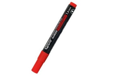 MARKER PERMANENTNY CZERWONY GRAND ścięta końcówka