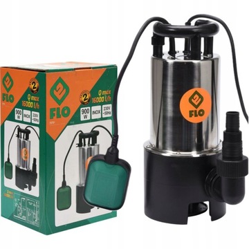 POMPA WODY BRUDNEJ CZYSTEJ ZANURZENIOWA 900W INOX