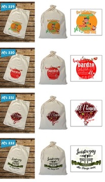 ПОДАРОЧНЫЙ СУМОК ДЕД МОРОЗ ВАШЕ ИМЯ 26х35