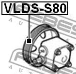 FEBEST VLDS-S80 KOLO ŘEMENICE ČERPADLO SERVA SYSTÉMU ŘÍDÍCÍ