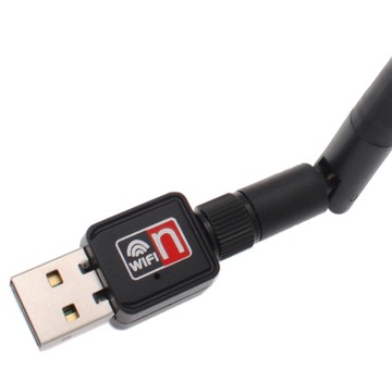BEZPRZEWODOWA KARTA WIFI USB Z ANTENĄ RTL8188FU do DEKODERA NBOX ZGEMMA E2