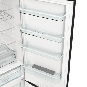 Холодильник Gorenje NRK620EABXL4 AdaptTech NoFrost Черный 200см 331л 60см Crips