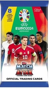 EURO 2024 GERMANY TOPPS OFICJALNA KOLEKCJA MATCH ATTAX SASZETKA 8 kart