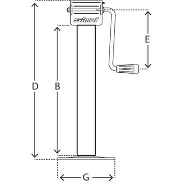 НОГА Опорная лапка DG709W STRDG709W