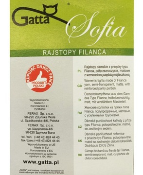 GATTA SOFIA Rajstopy dam. 20 DEN wz.00/4-L/Lyon