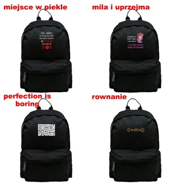 Молодежный черный классический рюкзак Skul Butterfly от польского производителя вместительный