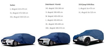 Брезентовый чехол PREMIUM Hatchback/Estate 405-430