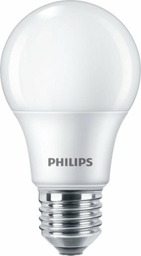 PHILIPS Żarówka LED E27 8W = 40W 4000K NEUTRALNA BIAŁA 806 lm 180 ° A60