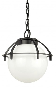 SU-MA Lampa ogrodowa wisząca KULA 20cm z KOSZYKIEM
