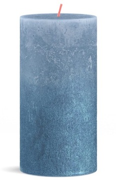 Świeca Rustic 130/68 SUNSET sky blue + blue