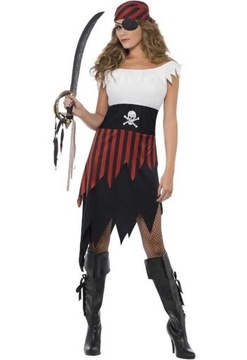 Strój Piratki Przebranie Pirackie S