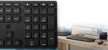 Комплект проводной клавиатуры и мыши HP 320 USB SLIM длиной 1,8 м для домашней работы