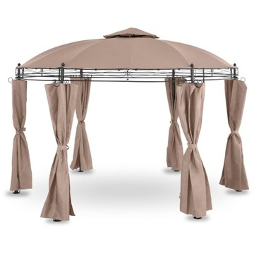 Pawilon ogrodowy beż Uniprodo UNI_PERGOLA_3.5TR_U