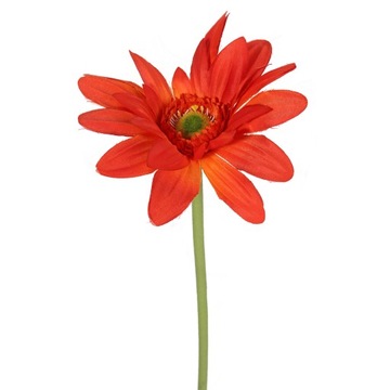 GERBERA sztuczny KWIAT 80 cm POMARAŃCZOWY ŁADNA