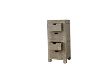 KOMODA drewniana AKACJA seria NATURE WHITE