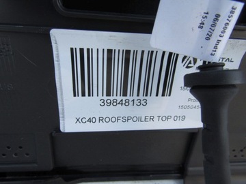 SPOILER LOTKA KLAPY STOP VOLVO XC40 17-22 NOWY ORG